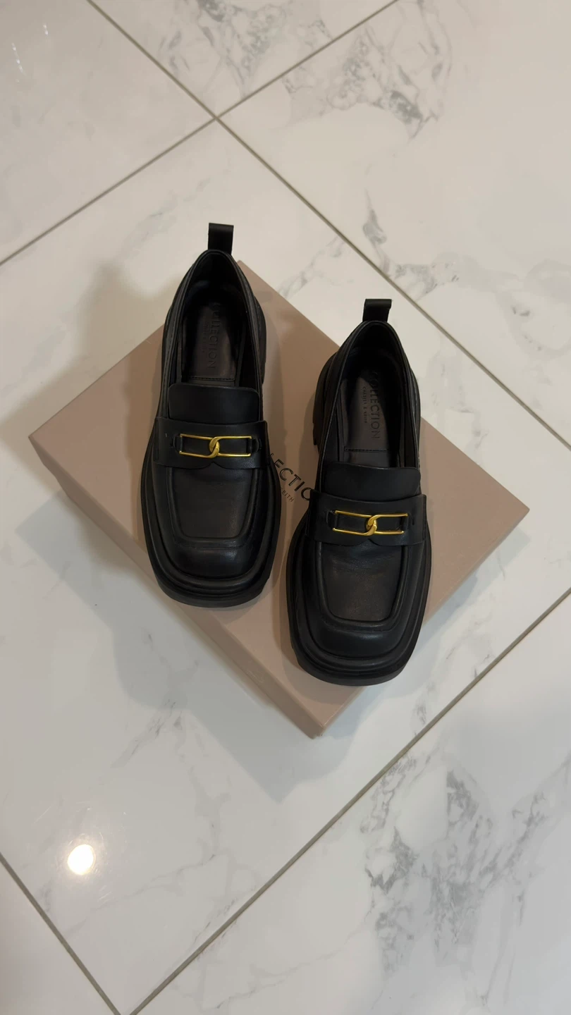 Charles & Keith Collection Black Loafers
