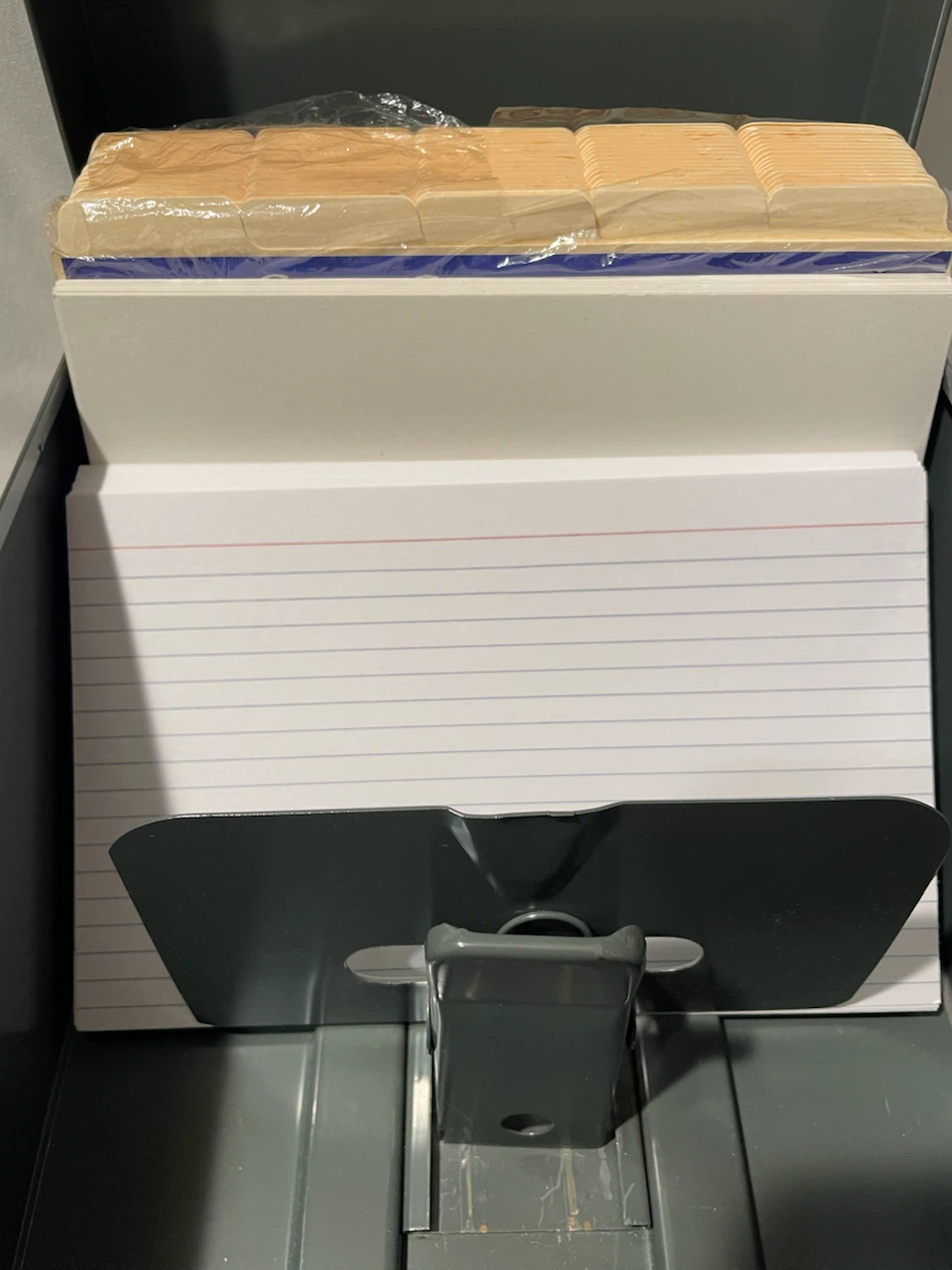 Oxford Metal Index Card File Storage Box with 5”x8” Cards - photo 2