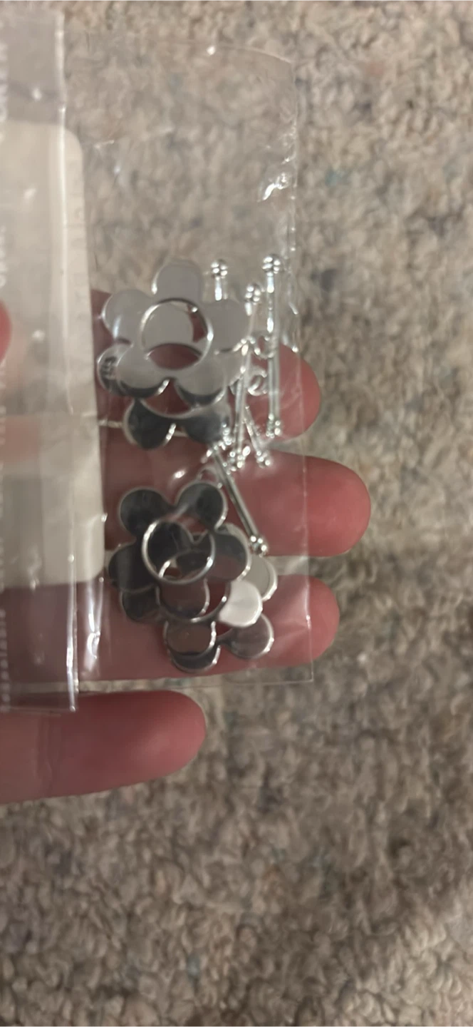 Set of 6 Sterling Silver Toggle Flowers - photo 2