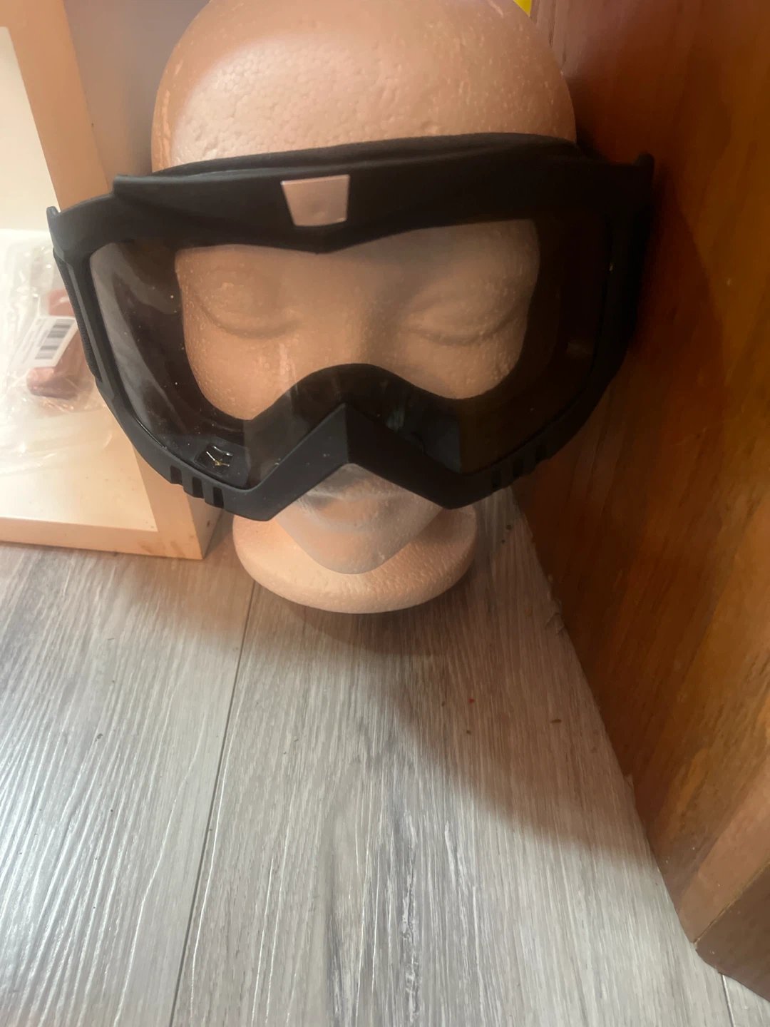 Black Protective Sport Goggles