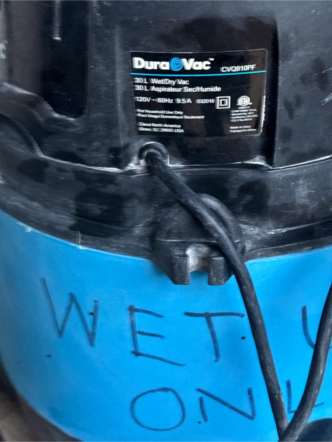 DuraVac 30L Wet/Dry Vacuum - photo 4