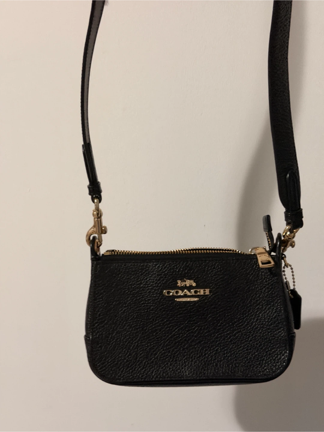 Coach Black Leather Crossbody Bag