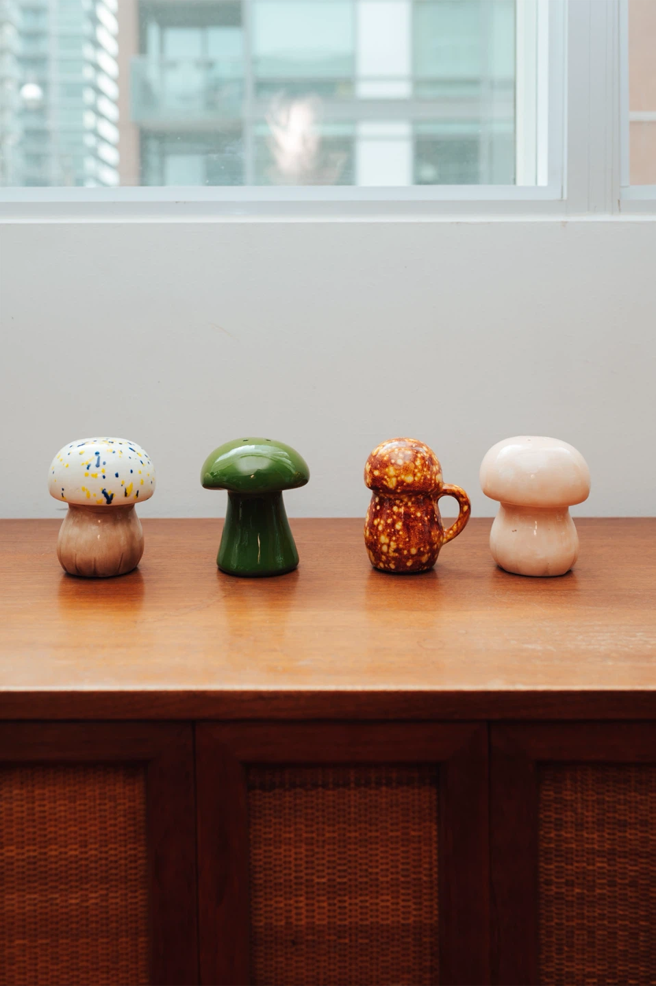 Set of 4 Vintage Ceramic Mushrooms - photo 4