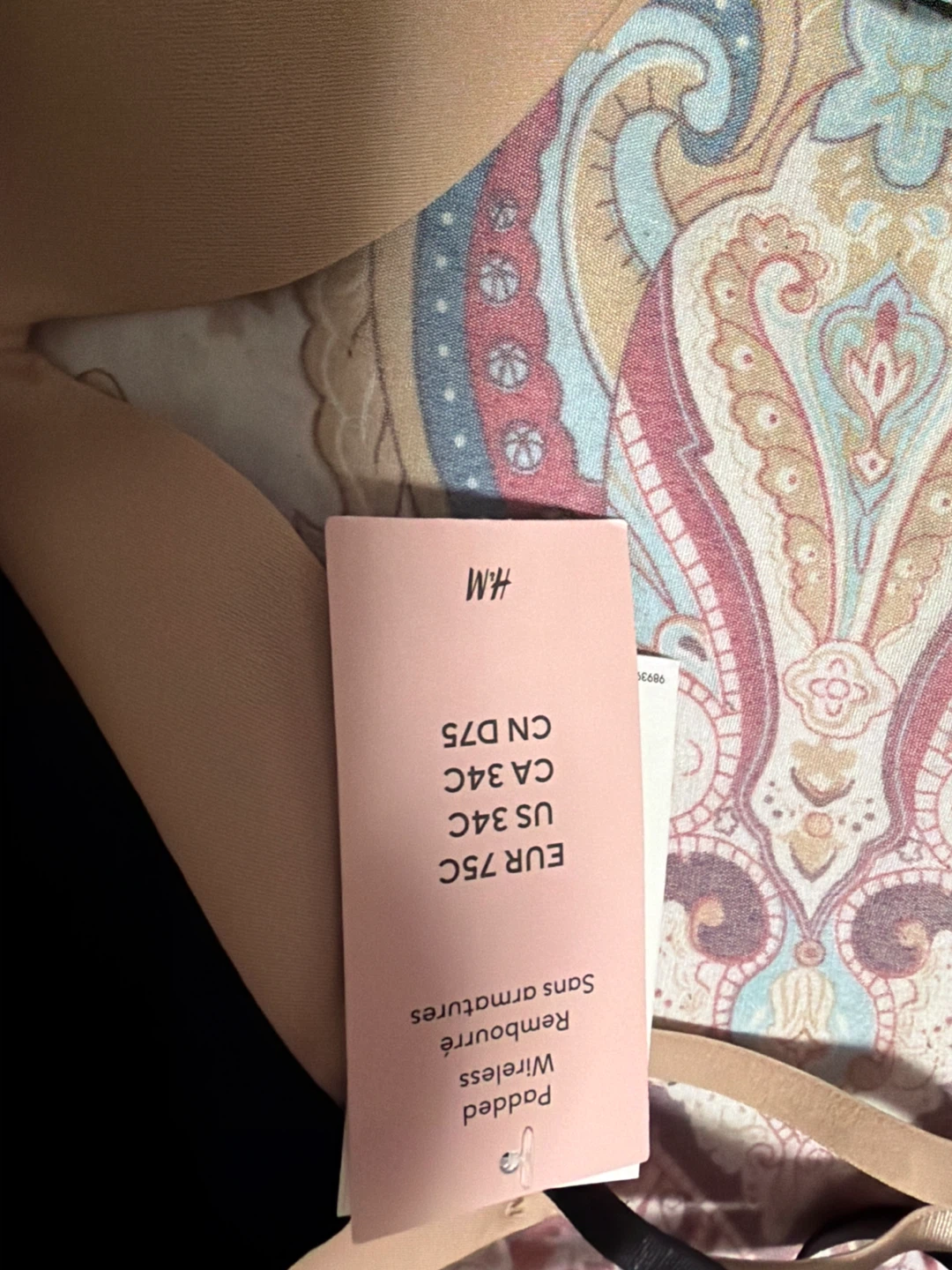 H&M Padded Wireless Bra - 34C - photo 2
