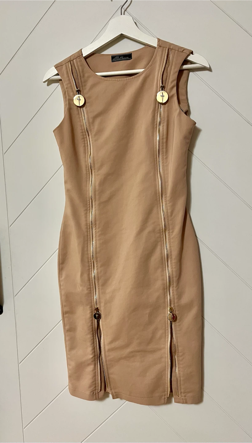 Cesare Paciotti Beige Sleeveless Dress - photo 3