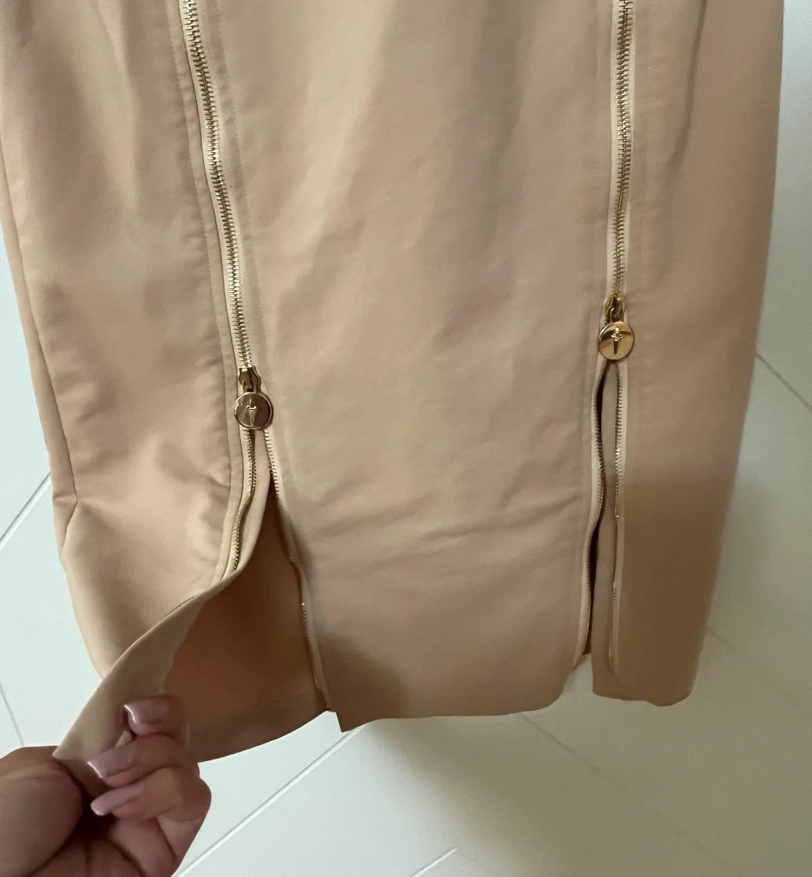 Cesare Paciotti Beige Sleeveless Dress - photo 5