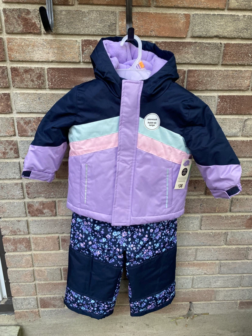 Kids 2-Piece Snowsuit toddler girl size 2T