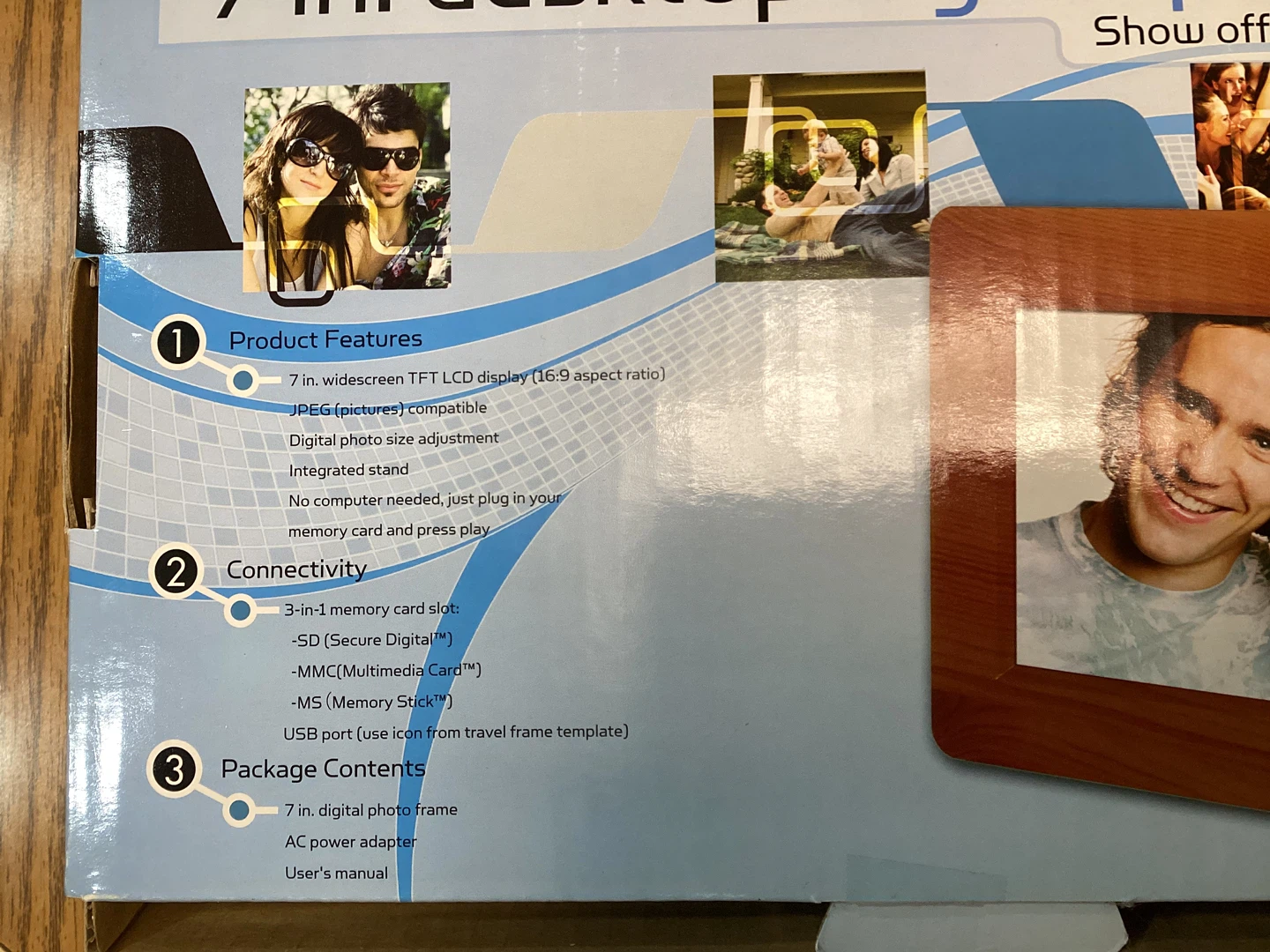 Synaps 7 inch Desktop Digital Photo Frame - photo 2