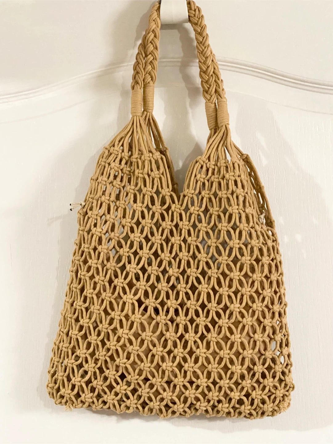 New Macrame Tote Bag Tan - photo 3