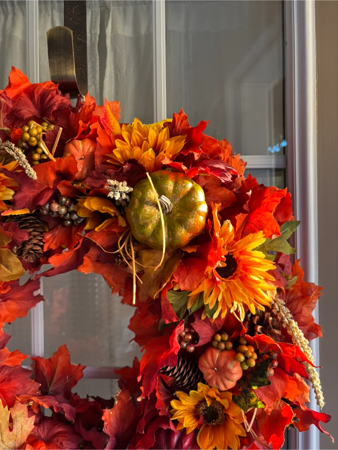 Fall Harvest Decorative Wreath, large size , New - photo 3