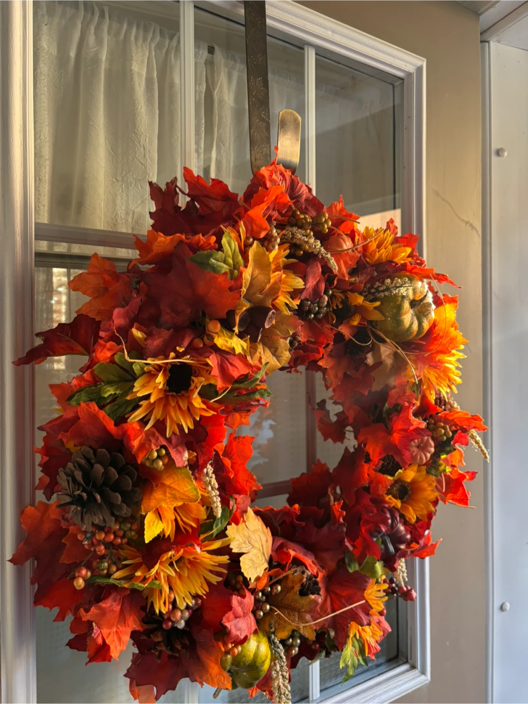 Fall Harvest Decorative Wreath, large size , New - photo 4