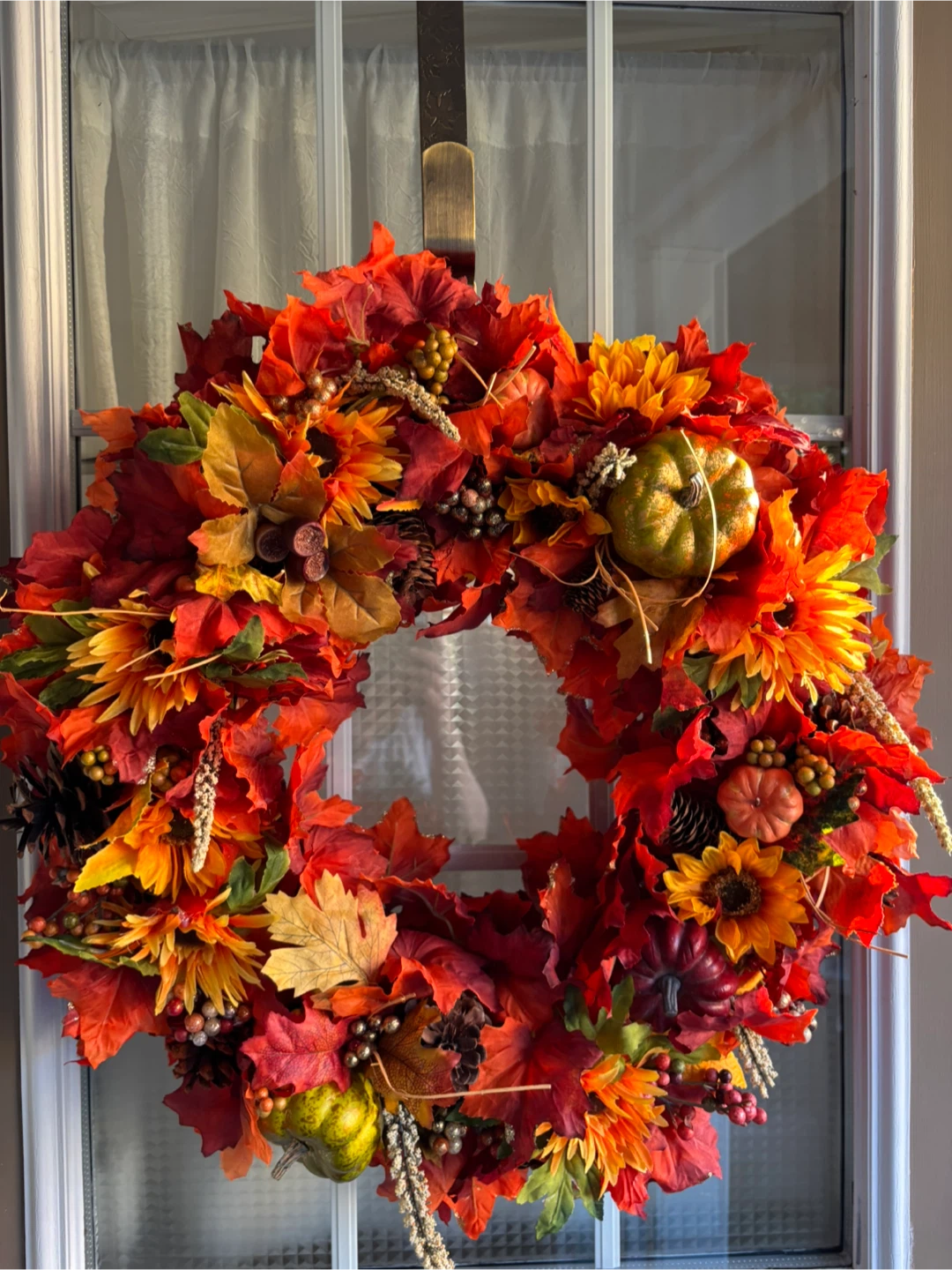 Fall Harvest Decorative Wreath, large size , New - photo 5