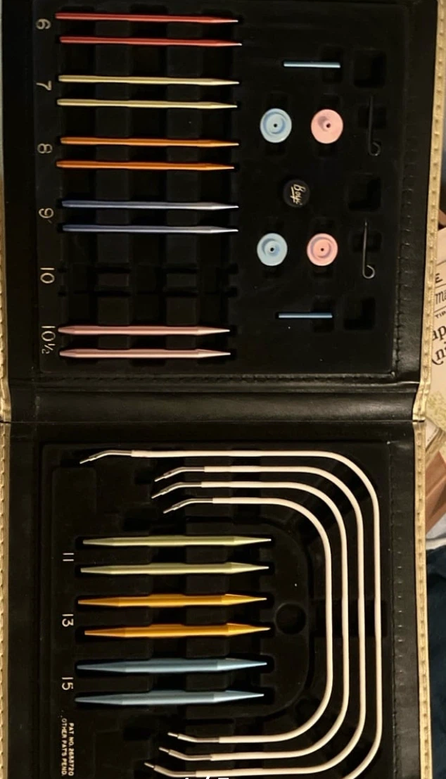 Vintage Boye interchangeable circular knitting kit sizes 2-15 - photo 3