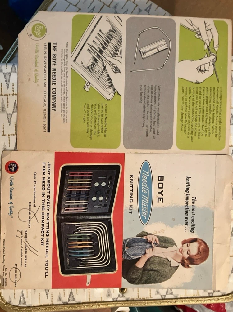 Vintage Boye interchangeable circular knitting kit sizes 2-15 - photo 5