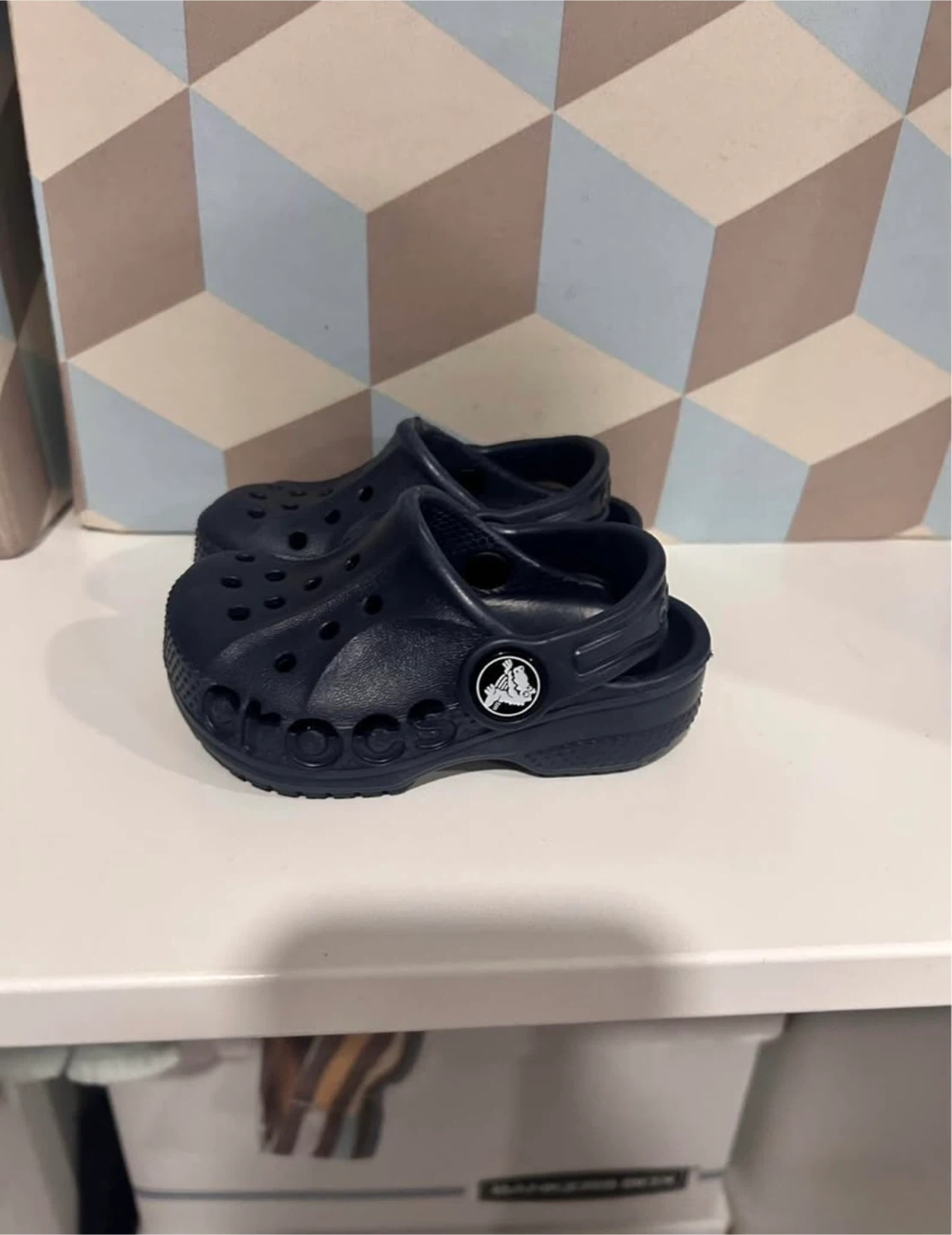Toddler Navy Crocs Size 4 - photo 2