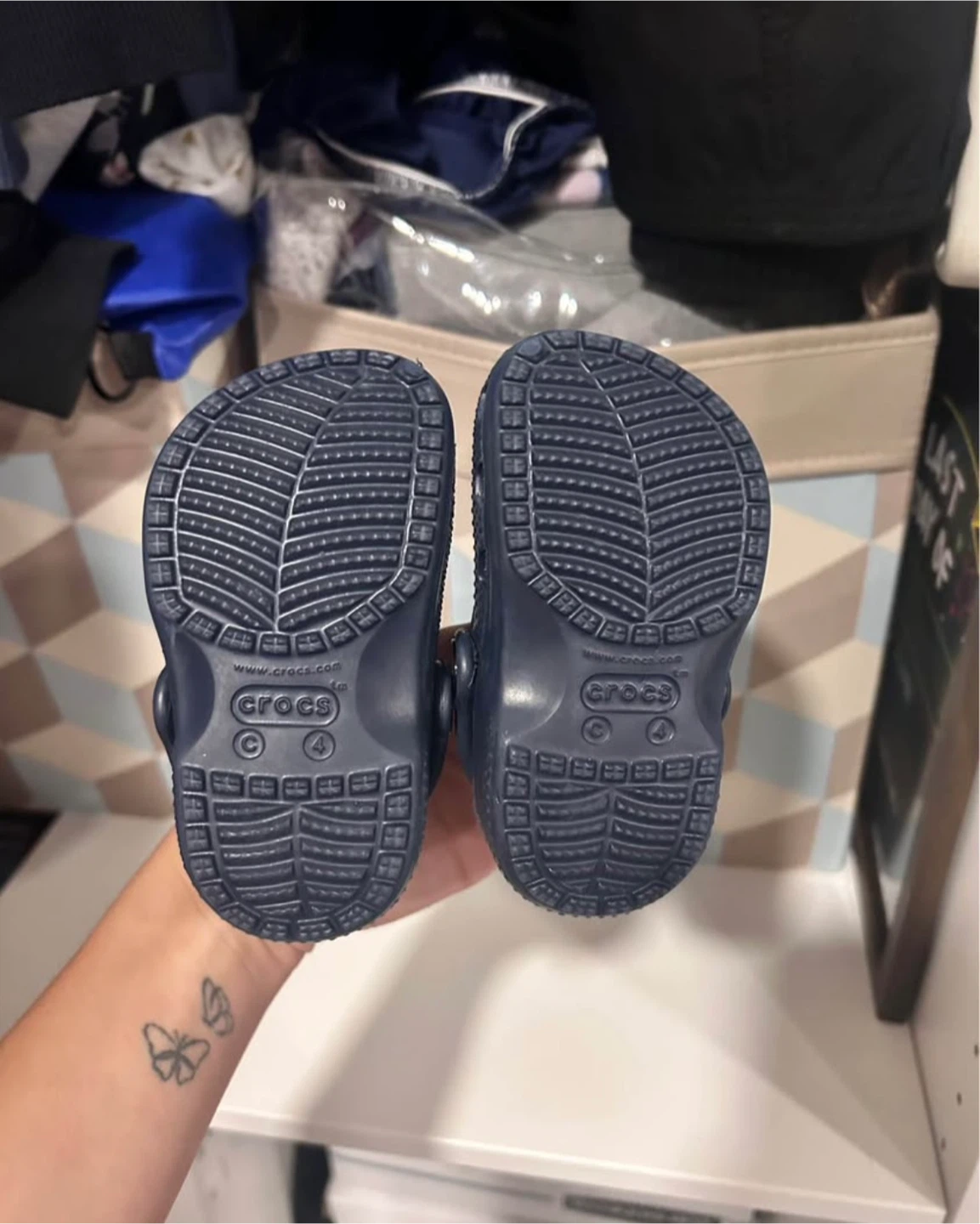 Toddler Navy Crocs Size 4 - photo 4
