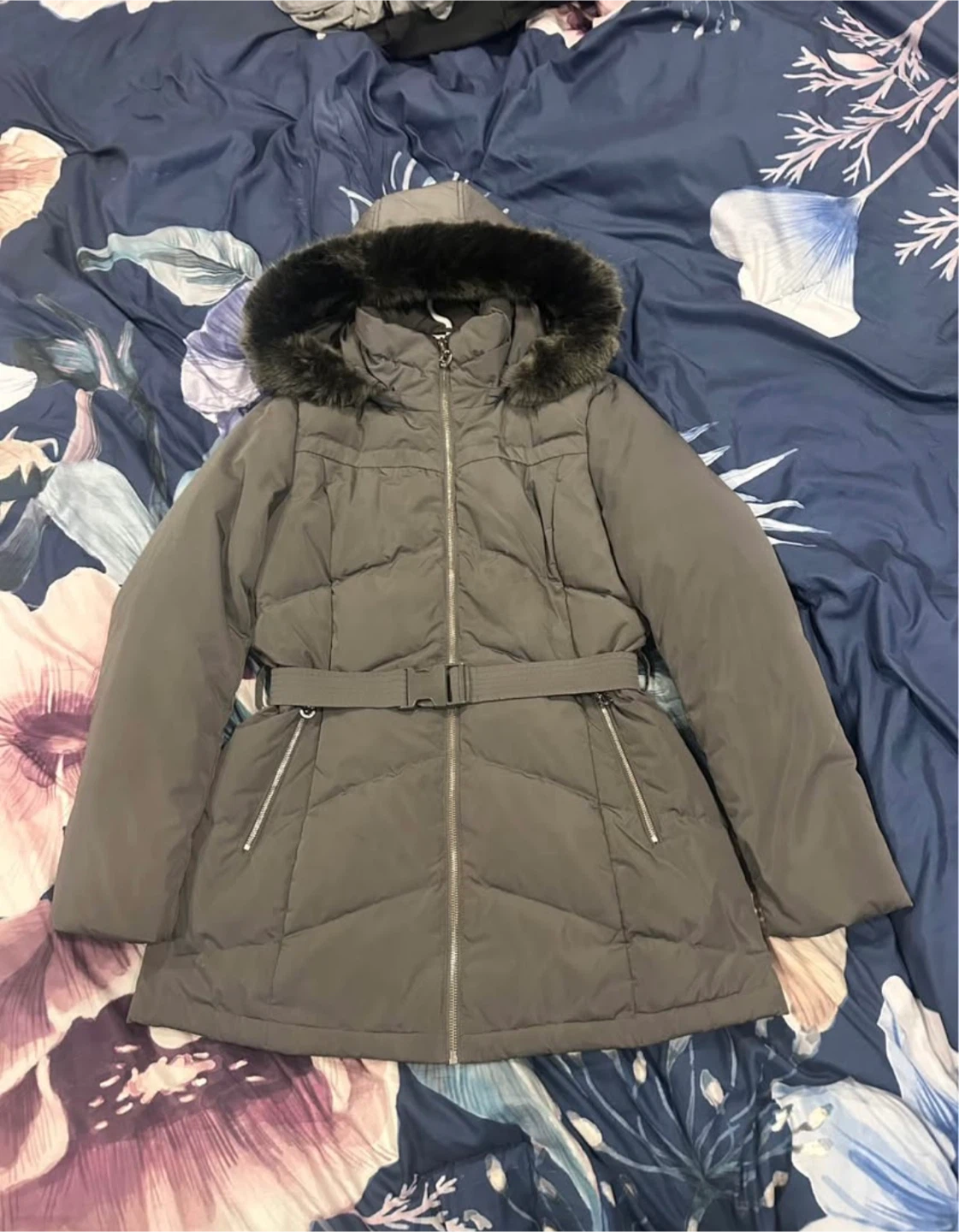 Calvin Klein Grey Puffer Jacket