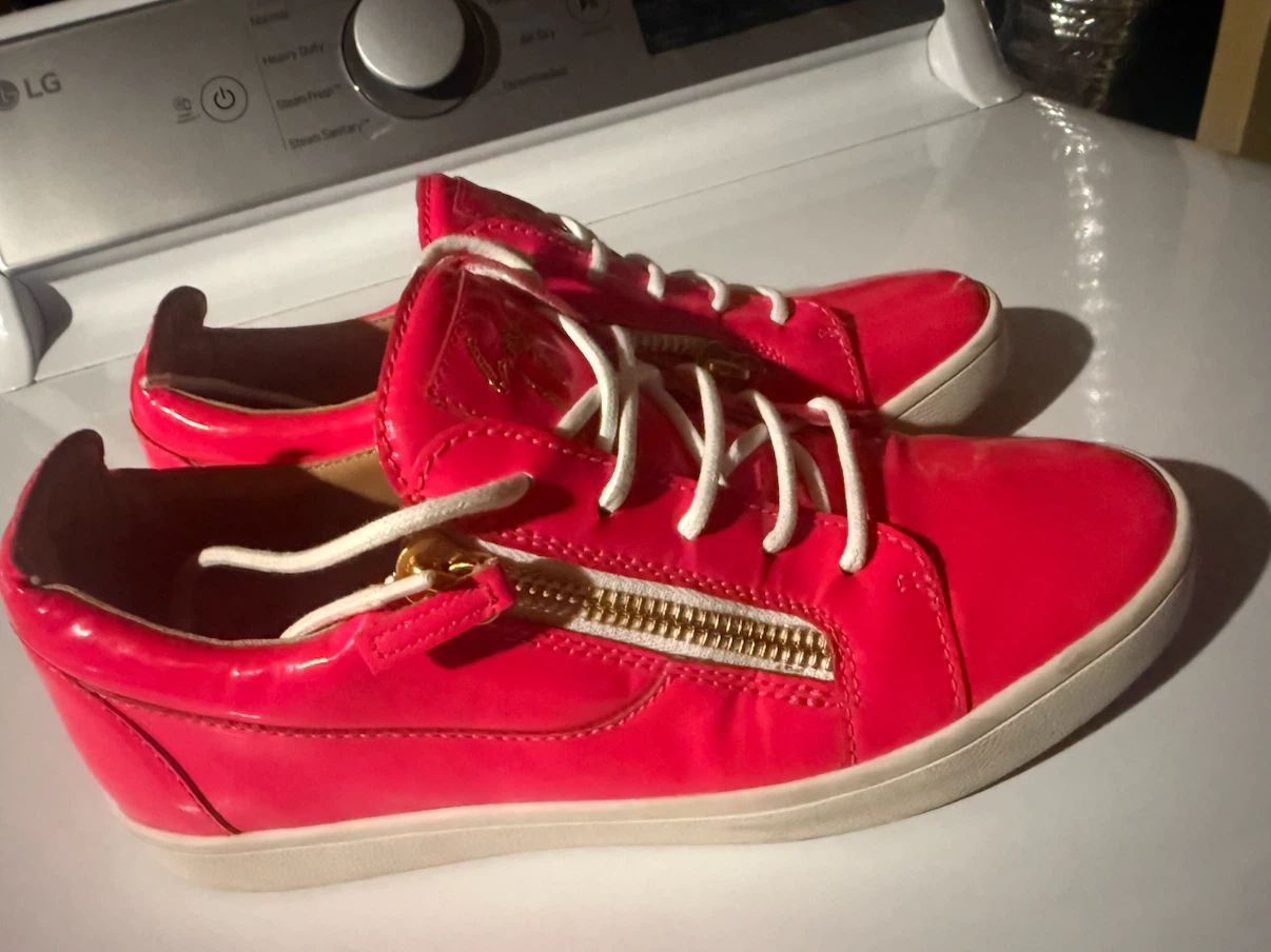 Giuseppe Zanotti Pink Patent Sneakers - photo 2