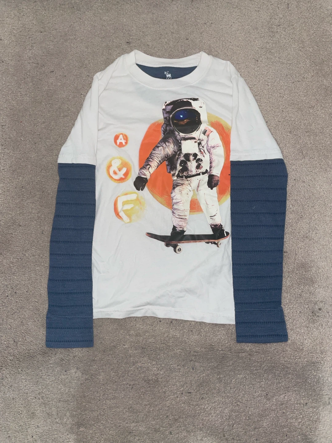 Abercrombie Kids Astronaut Long Sleeve Shirt never worn
