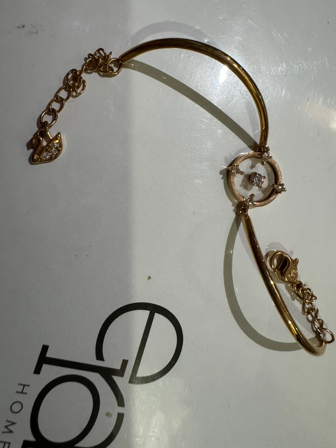 New Swarovski Gold Tone Bracelet - photo 3