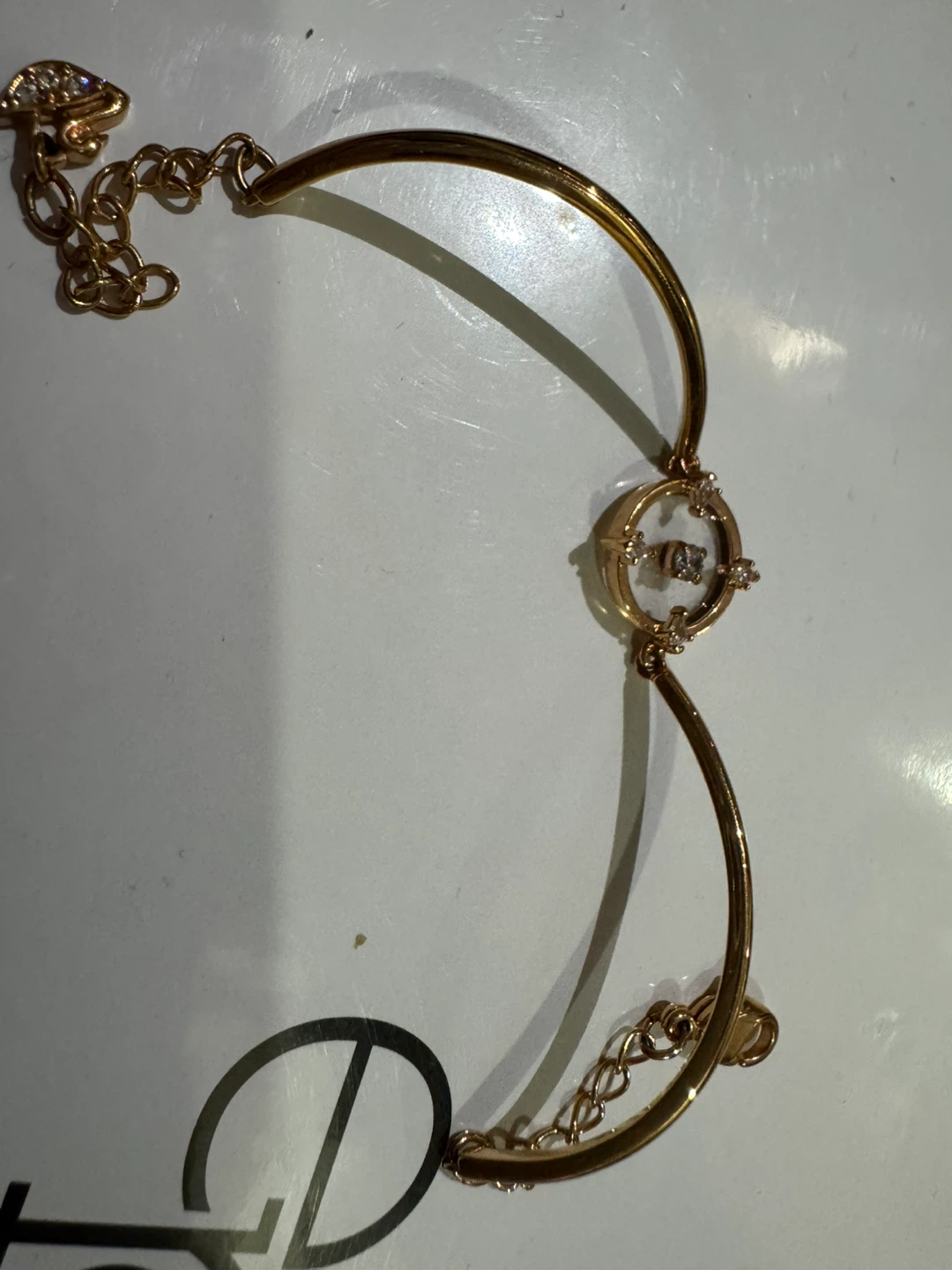 New Swarovski Gold Tone Bracelet - photo 5