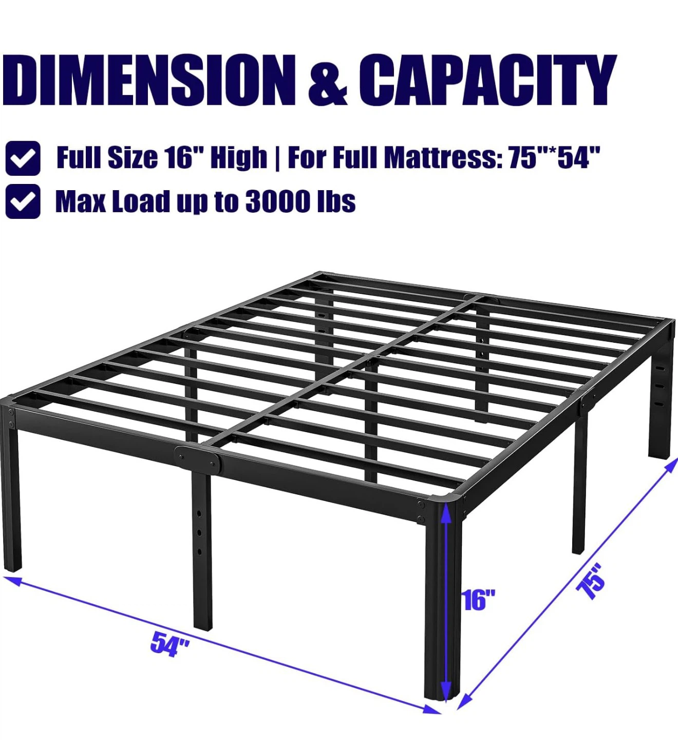 Full Size Metal Bed Frame