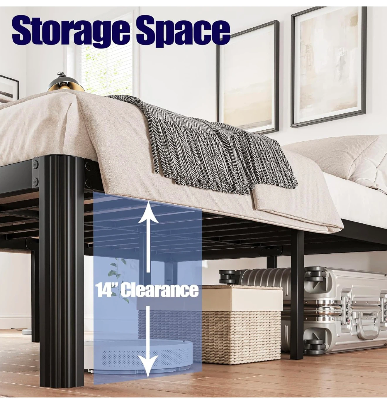 Full Size Metal Bed Frame - photo 2
