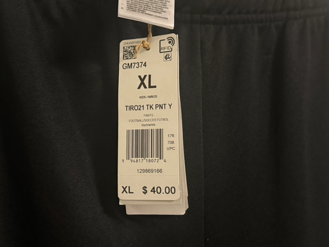 Adidas Tiro21 Soccer Training Pants Kids XL - photo 5