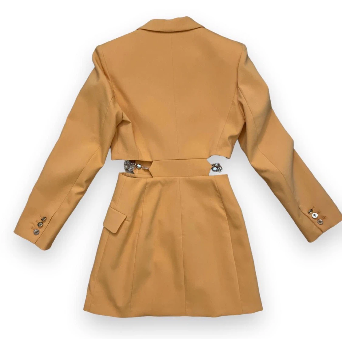 Maje Orange Cutout Blazer - photo 2