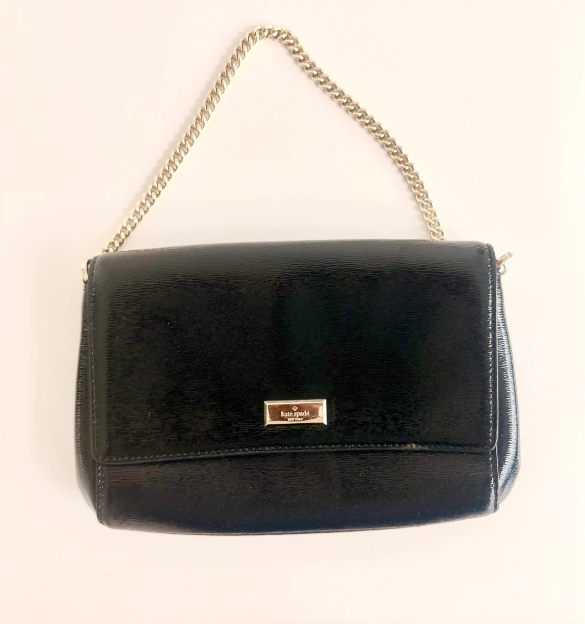 Kate Spade Black Patent Leather Shoulder Bag