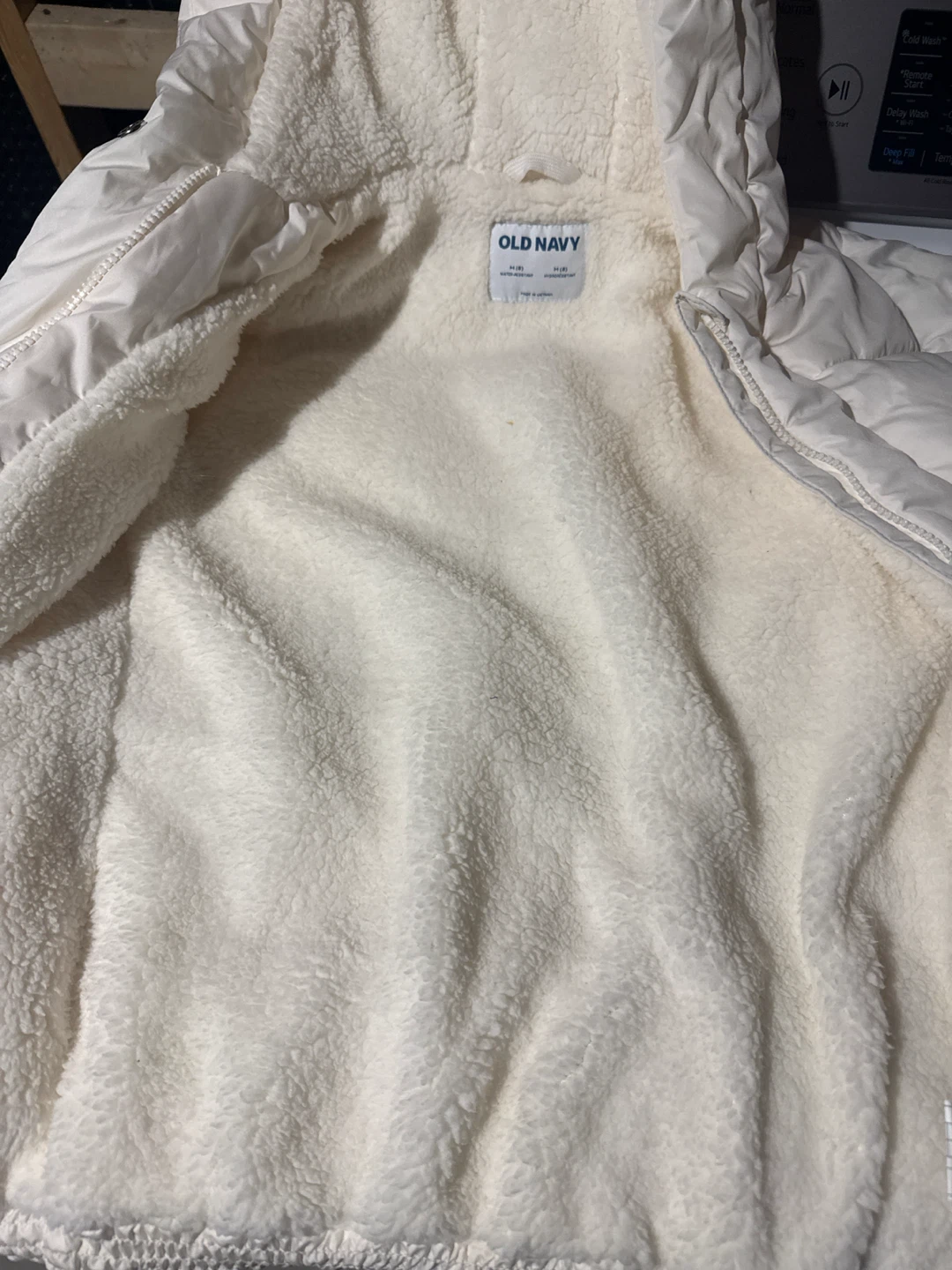 Old Navy White Kids Winter Jacket Size Medium (8) - photo 2