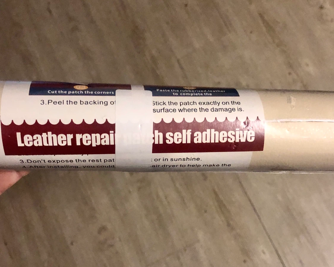 Leather repair patches in different colours