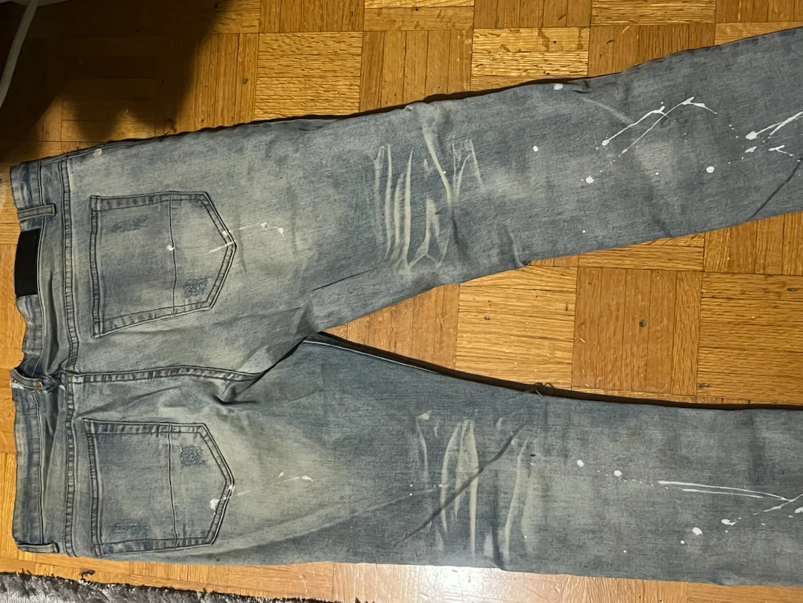 Amiri Paint Splatter Distressed Jeans - photo 2