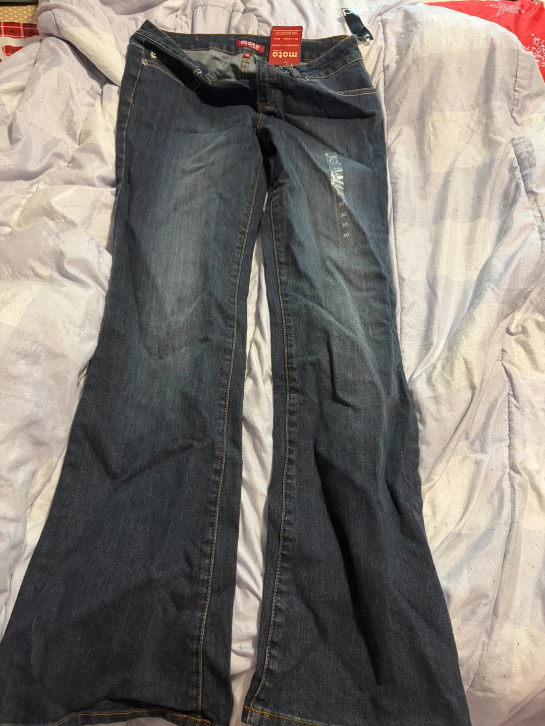 Dynamite Eighties Moto Jeans Dark Indigo Size 11