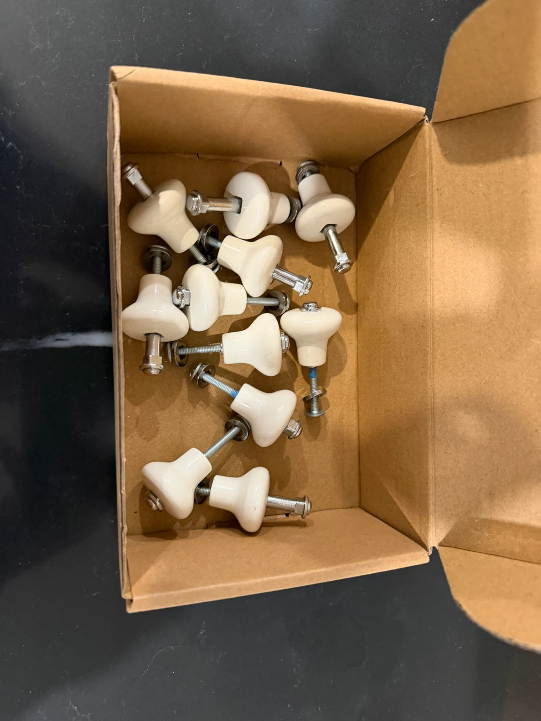 IKEA Off-white/Chrome Cabinet Handles & Knobs - photo 4
