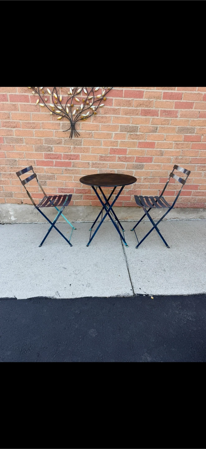 Folding Outdoor Table and 2 Chairs - photo 2