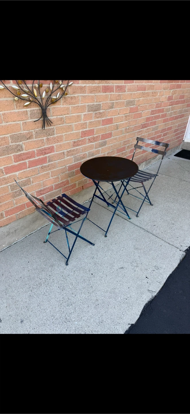 Folding Outdoor Table and 2 Chairs - photo 3
