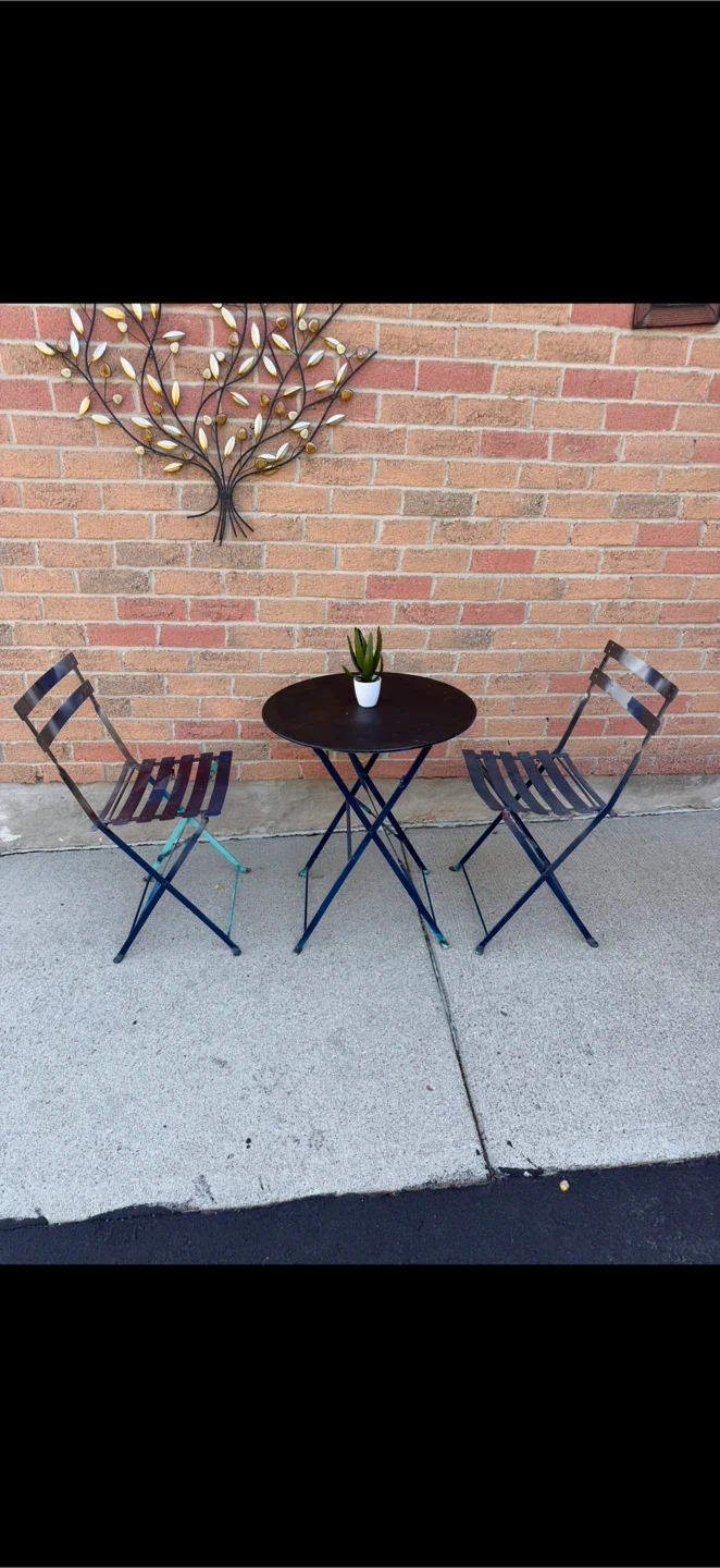 Folding Outdoor Table and 2 Chairs - photo 5