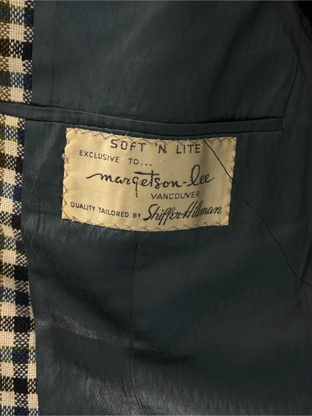 Shiffer-Hillman Soft 'N Lite Plaid Blazer - photo 3