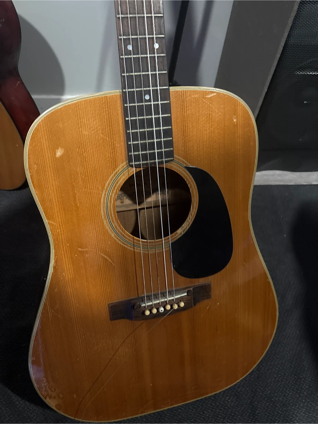 Yamaki delux folk 1972 guitar - photo 5