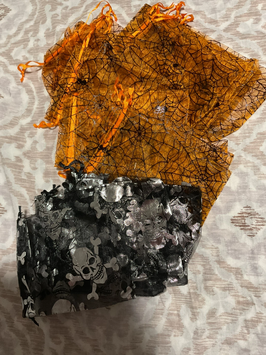 Halloween Organza Drawstring Treat Bags