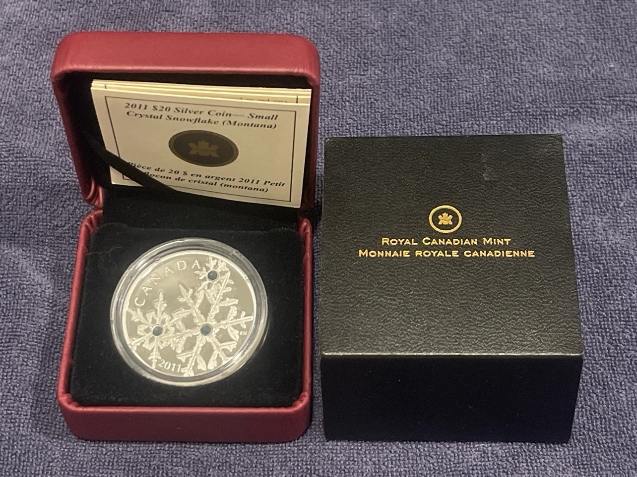2011 $20 Fine Silver Coin - Small Crystal Snowflake (Montana) - photo 2