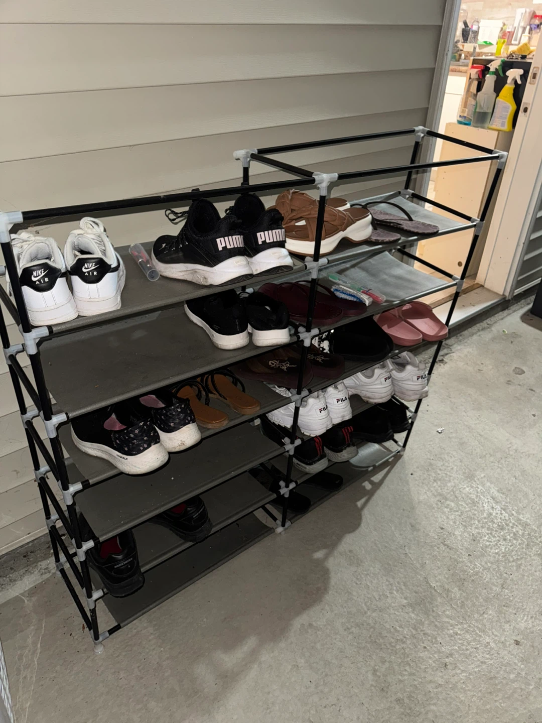 Large 5-Tier Fabric Shoe Rack