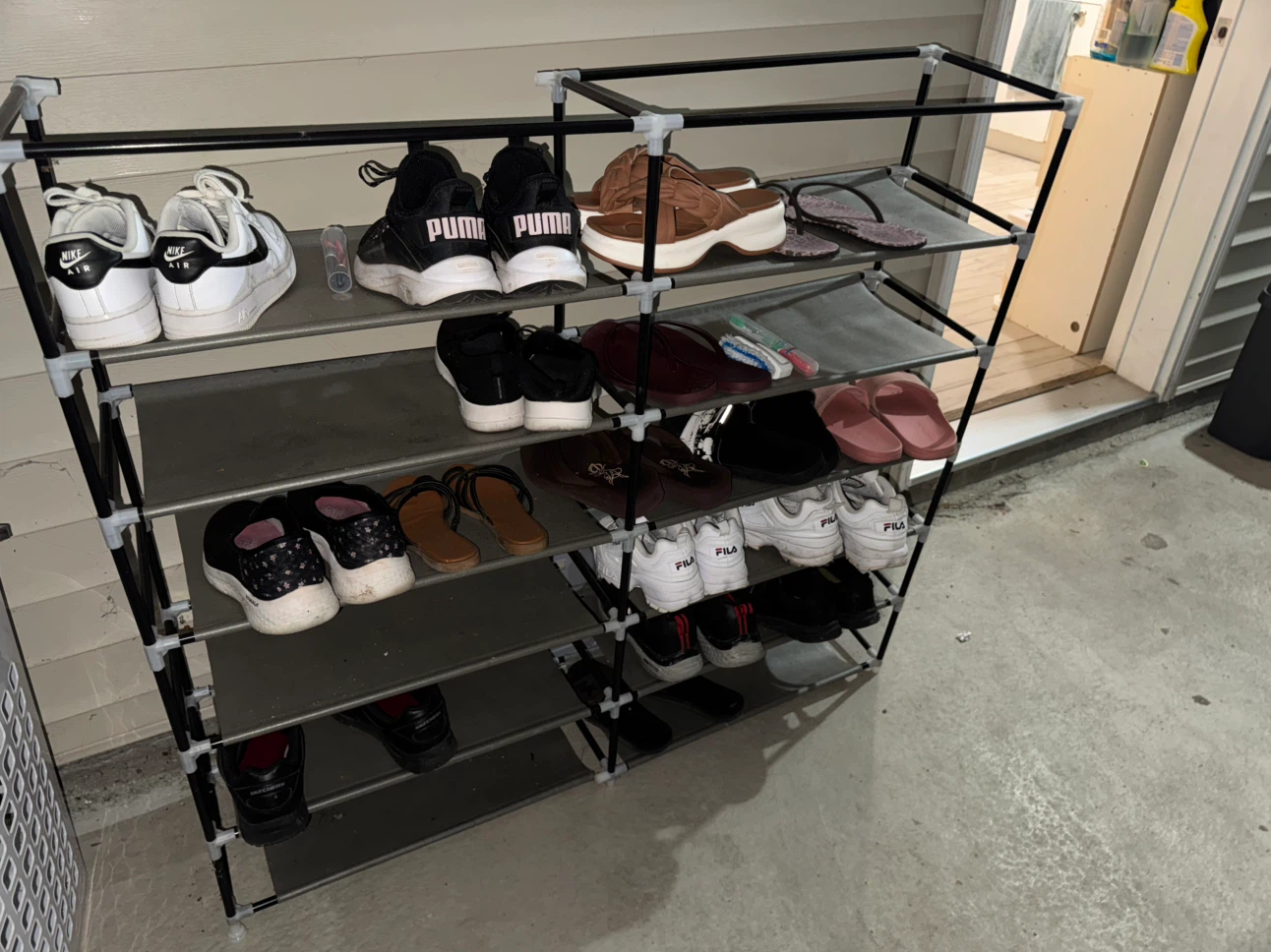 Large 5-Tier Fabric Shoe Rack - photo 2
