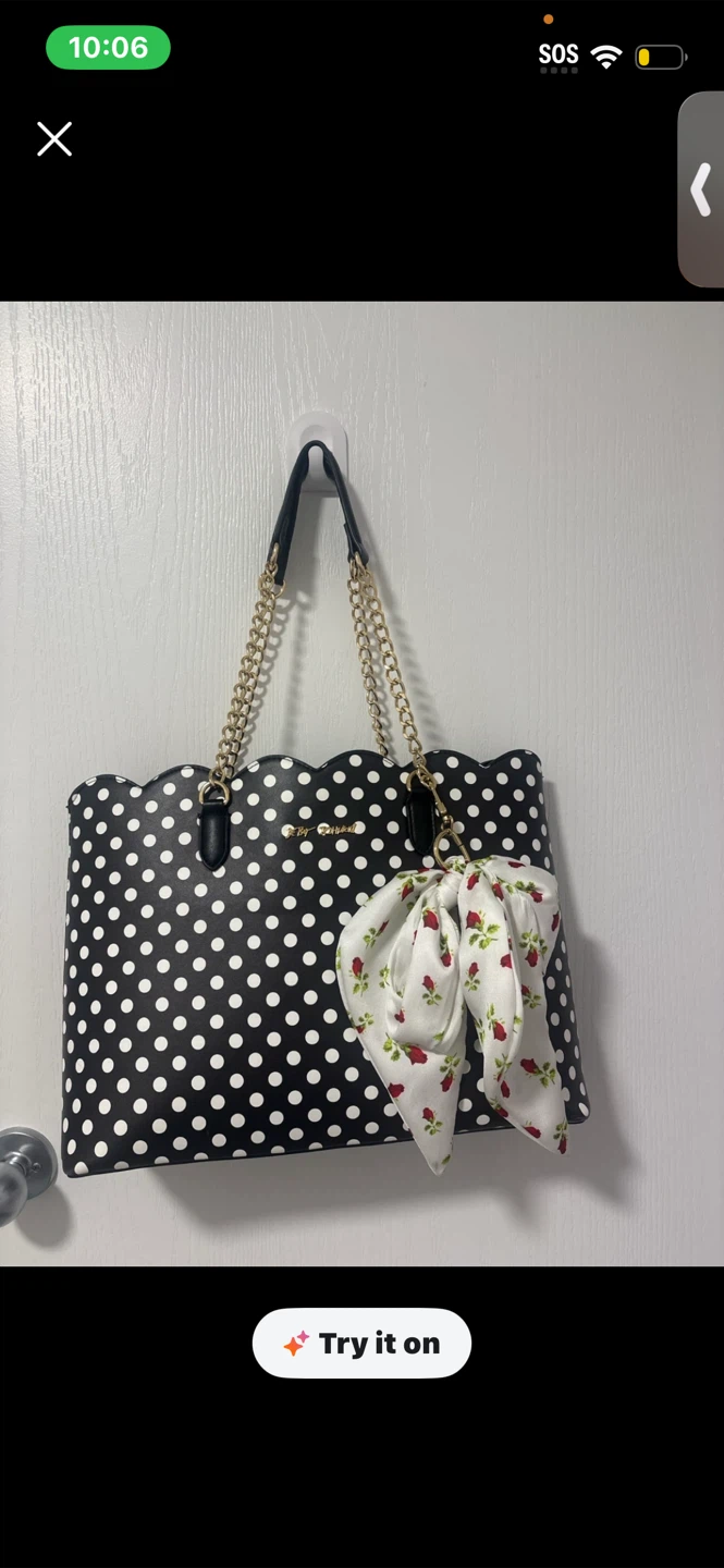 Betsey Johnson Polka Dot Tote