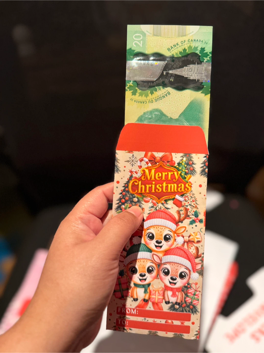 Assorted Christmas Money Envelopes