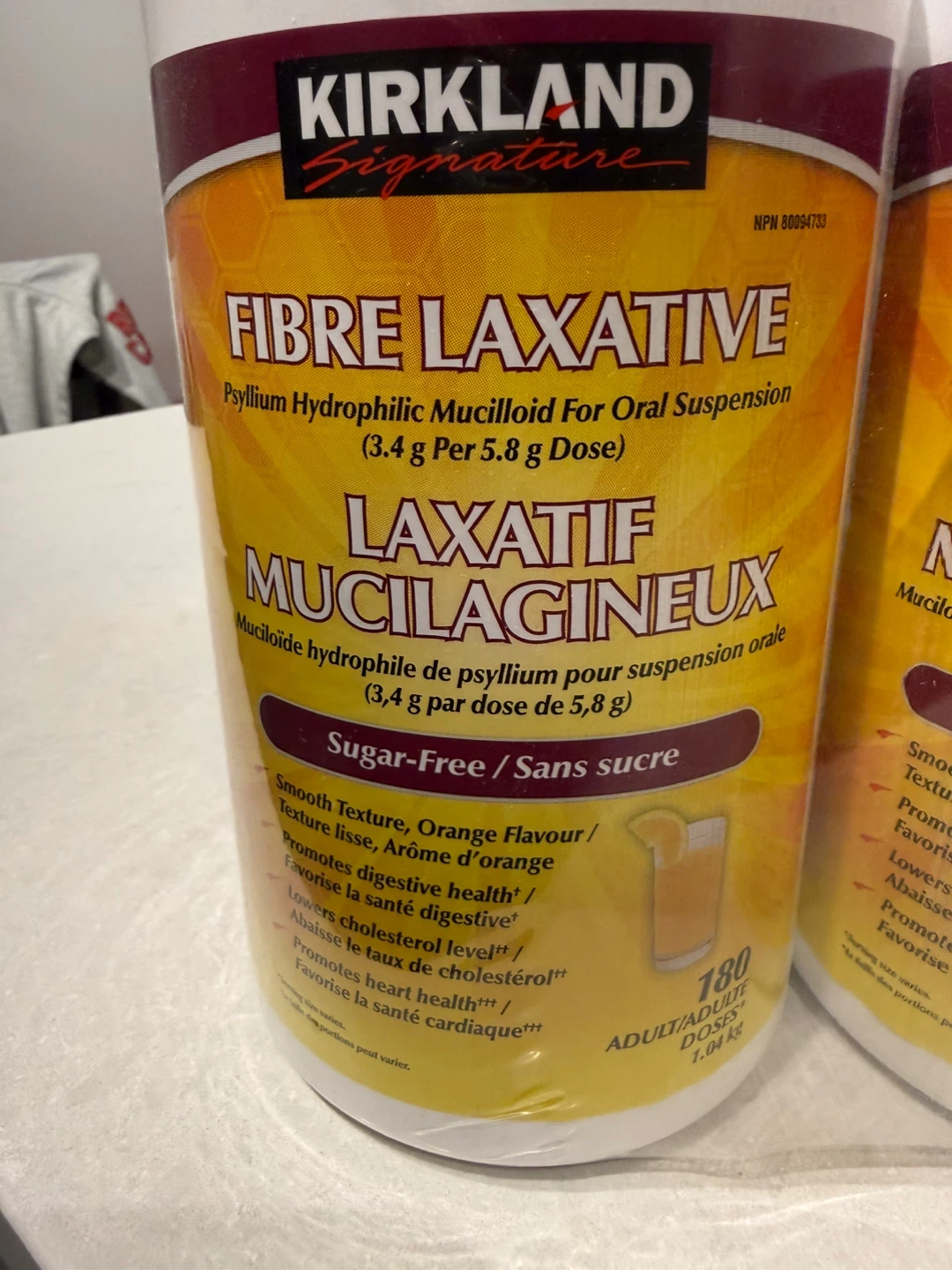 Kirkland Signature Fibre Laxative Sugar-Free Orange