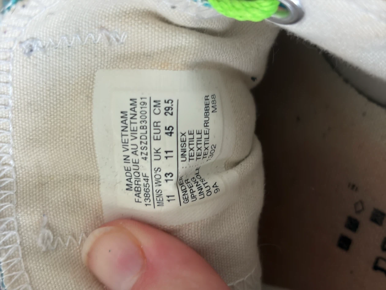 Converse All Star Low Top Sneakers - Size 11 - photo 3
