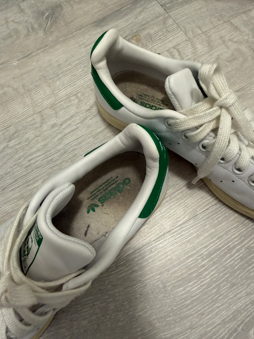 Adidas  White and Green Shoes - photo 2