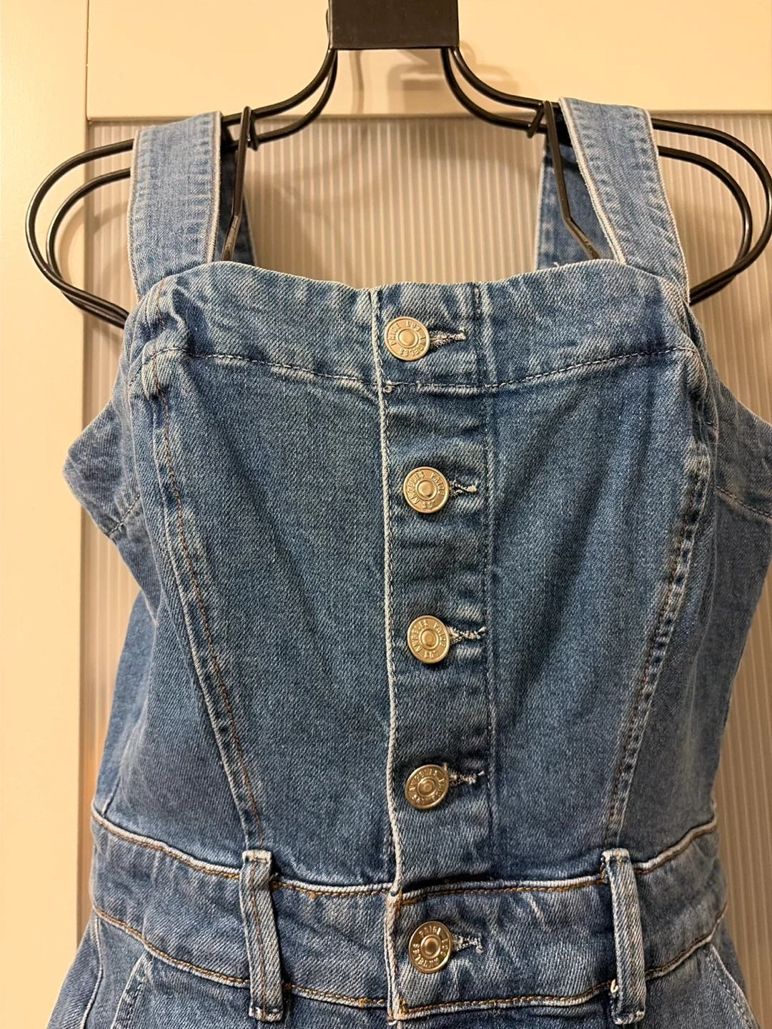 Paige Denim Button-Front Mini Dress - photo 4